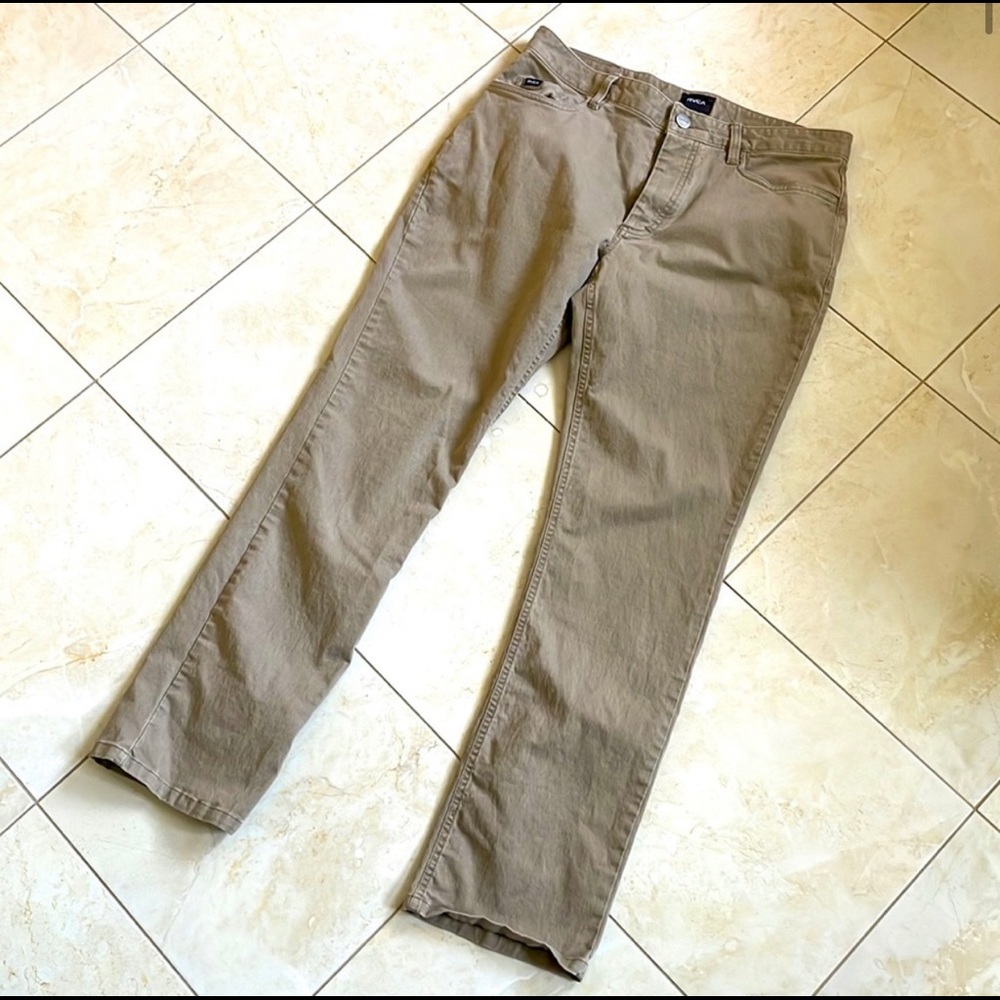 RVCA Button Fly Week-End Stretch Chinos 34